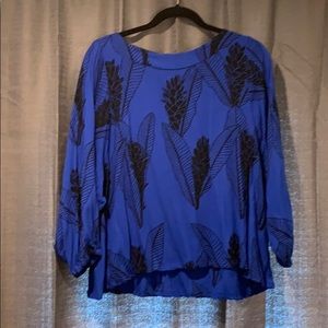 Exclusive Fighting Eel x Sig Zane Blue Ginger Top